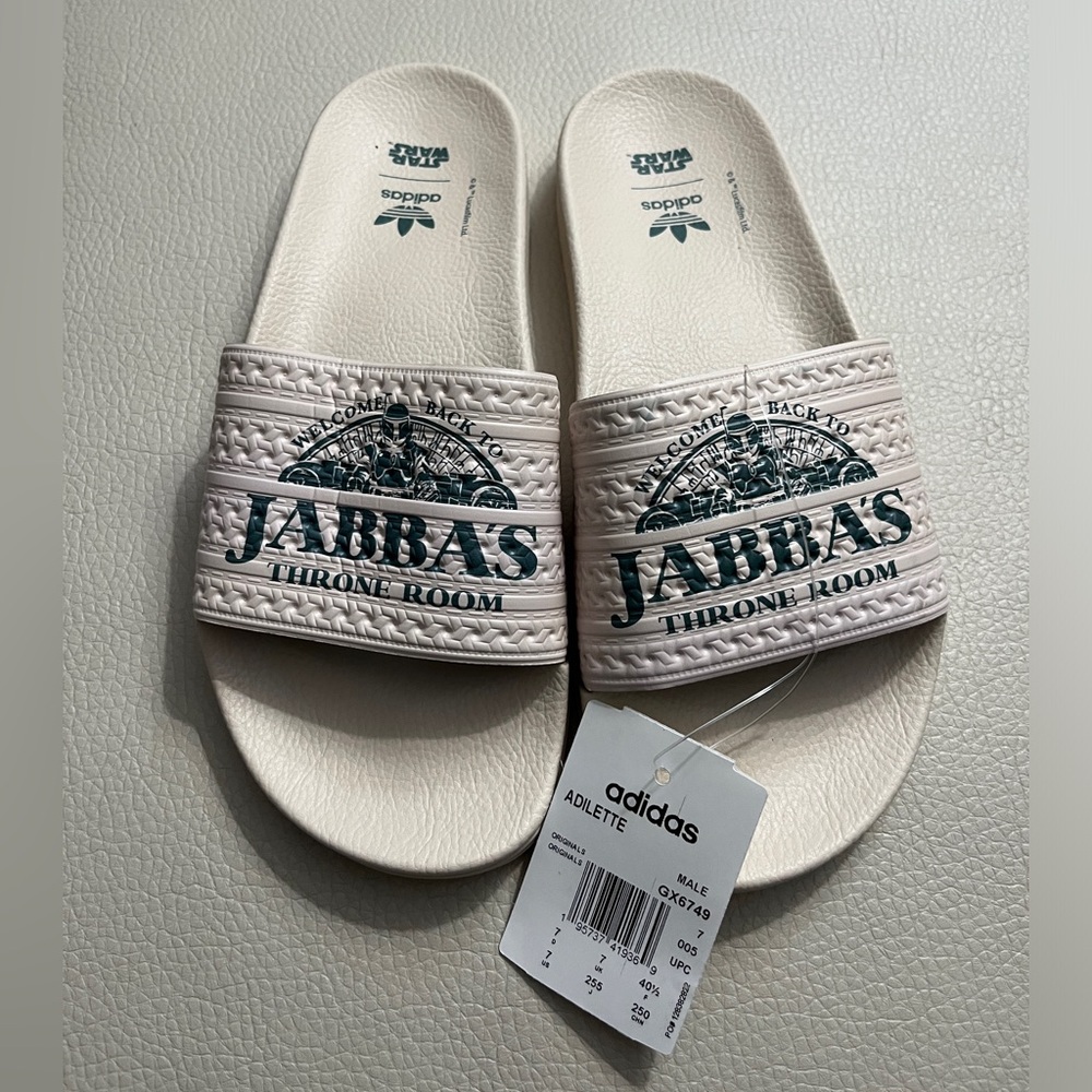NWT - Adidas x Star Wars Jabba’s Throne Room Slide - Made in Italy -M7W8/EU 40.5